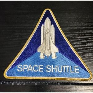 Vintage NASA‎ Space Shuttle Morale Embroidered Patch Badge Large 8 inch